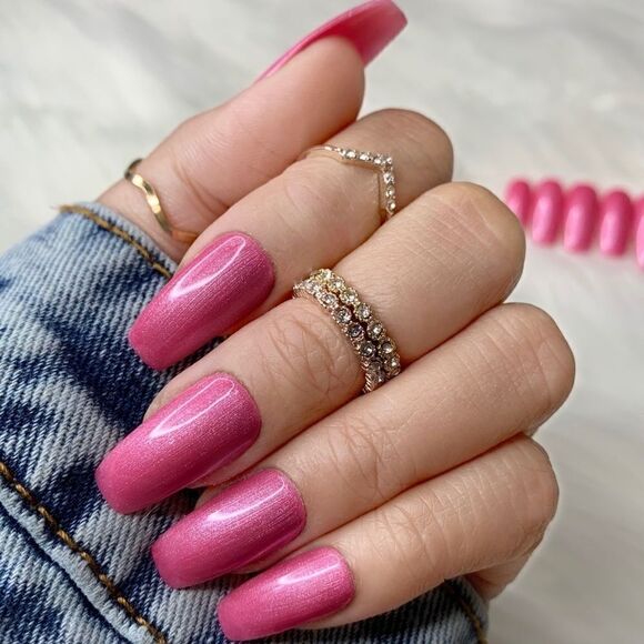 Cyclamen Custom Press On Nails | High Quality Nails | Handmade - Picture 1 of 13